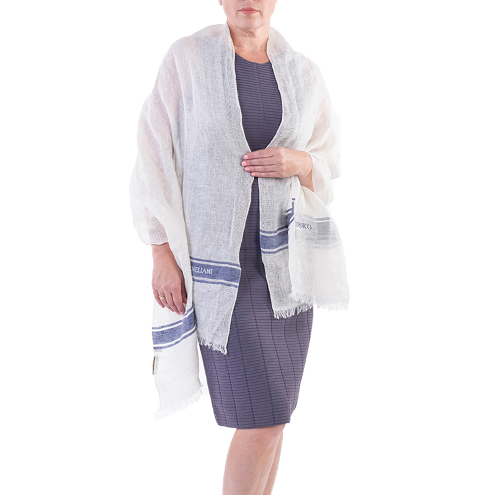 Corneliani Scarf Women size 188X70 Snow